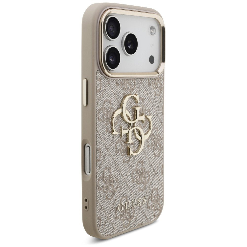 „Guess“ 4G Big 4G Classic Logo apvalks iPhone 18 Pro / iPhone 17 Pro, rozā krāsā