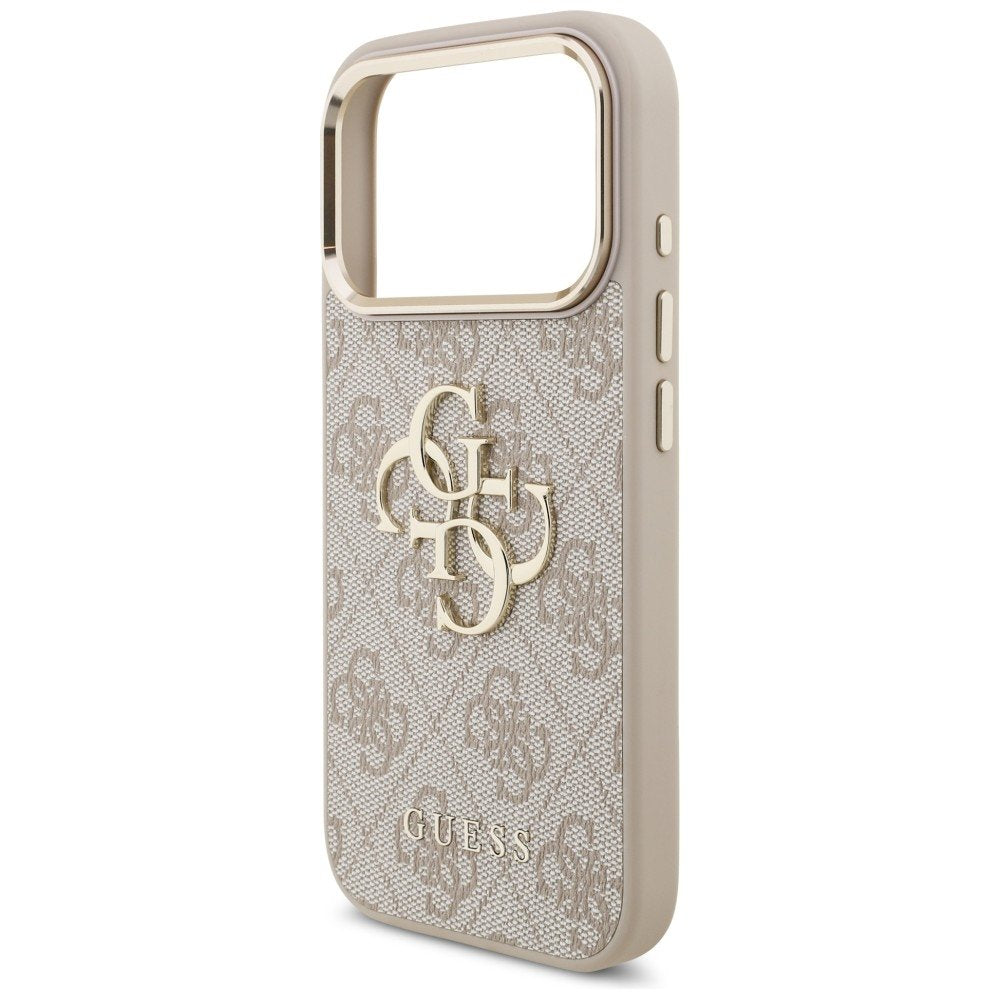 „Guess“ 4G Big 4G Classic Logo apvalks iPhone 18 Pro / iPhone 17 Pro, rozā krāsā