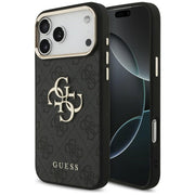 „Guess“ 4G Big 4G Classic Logo apvalks iPhone 18 Pro Max / iPhone 17 Pro Max, melns
