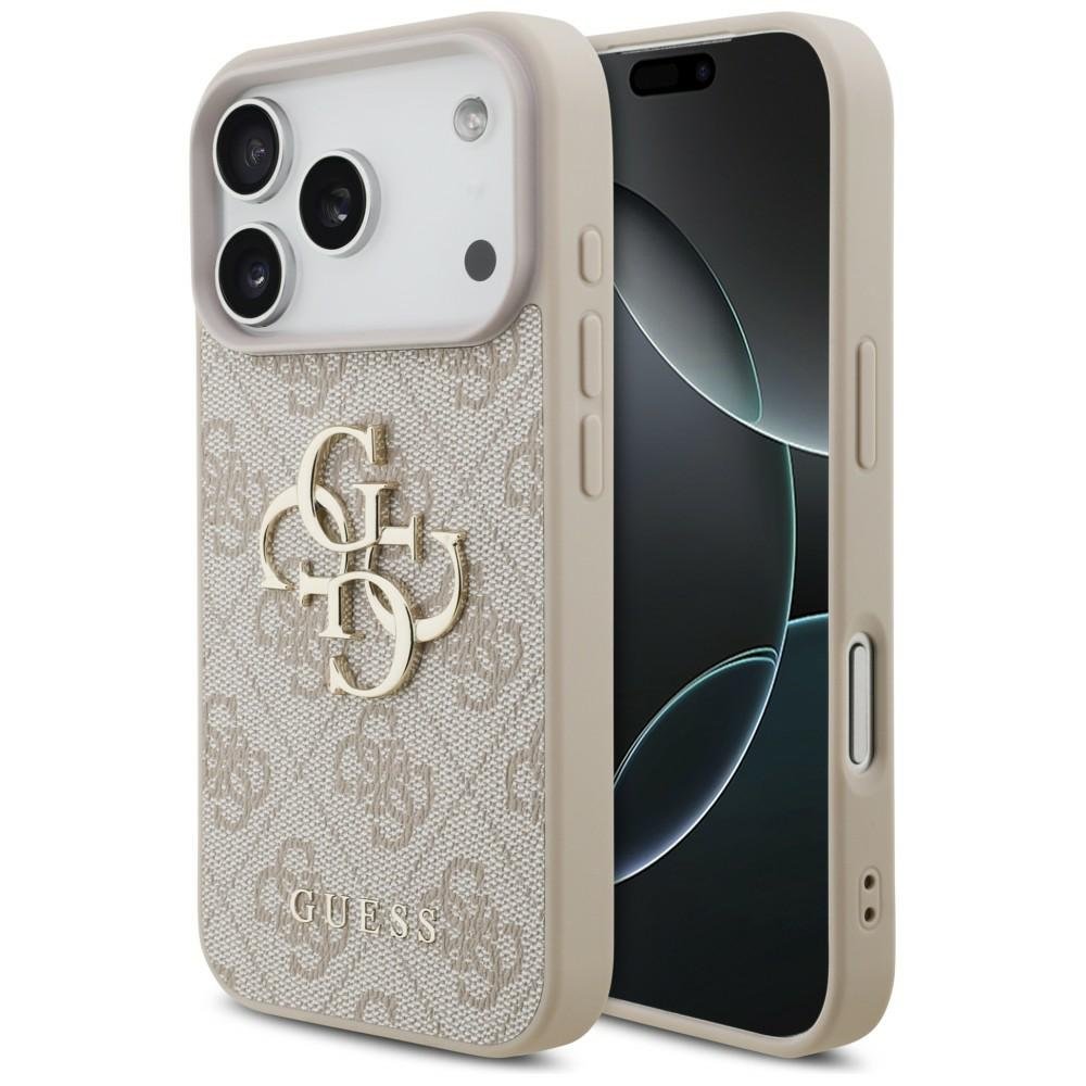 „Guess“ 4G „Big Logo“ apvalks iPhone 18 Pro / iPhone 17 Pro, rozā krāsā