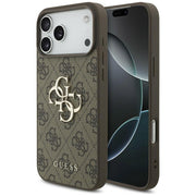 „Guess“ 4G Big Logo apvalks iPhone 18 Pro Max / iPhone 17 Pro Max, brūns
