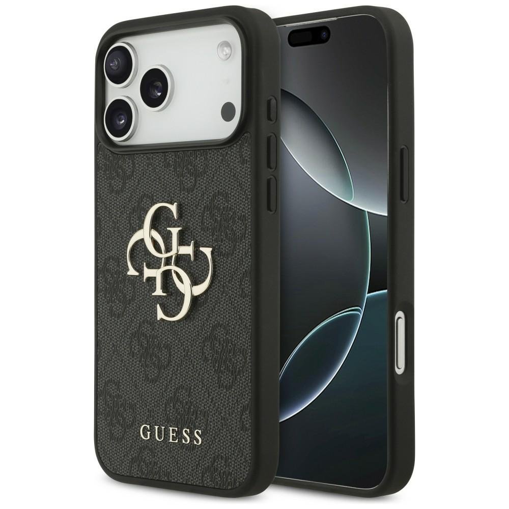 Guess 4G Big Logo vāciņš iPhone 18 Pro Max / iPhone 17 Pro Max, melns