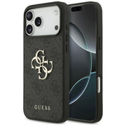 Guess 4G Big Logo vāciņš iPhone 18 Pro Max / iPhone 17 Pro Max, melns