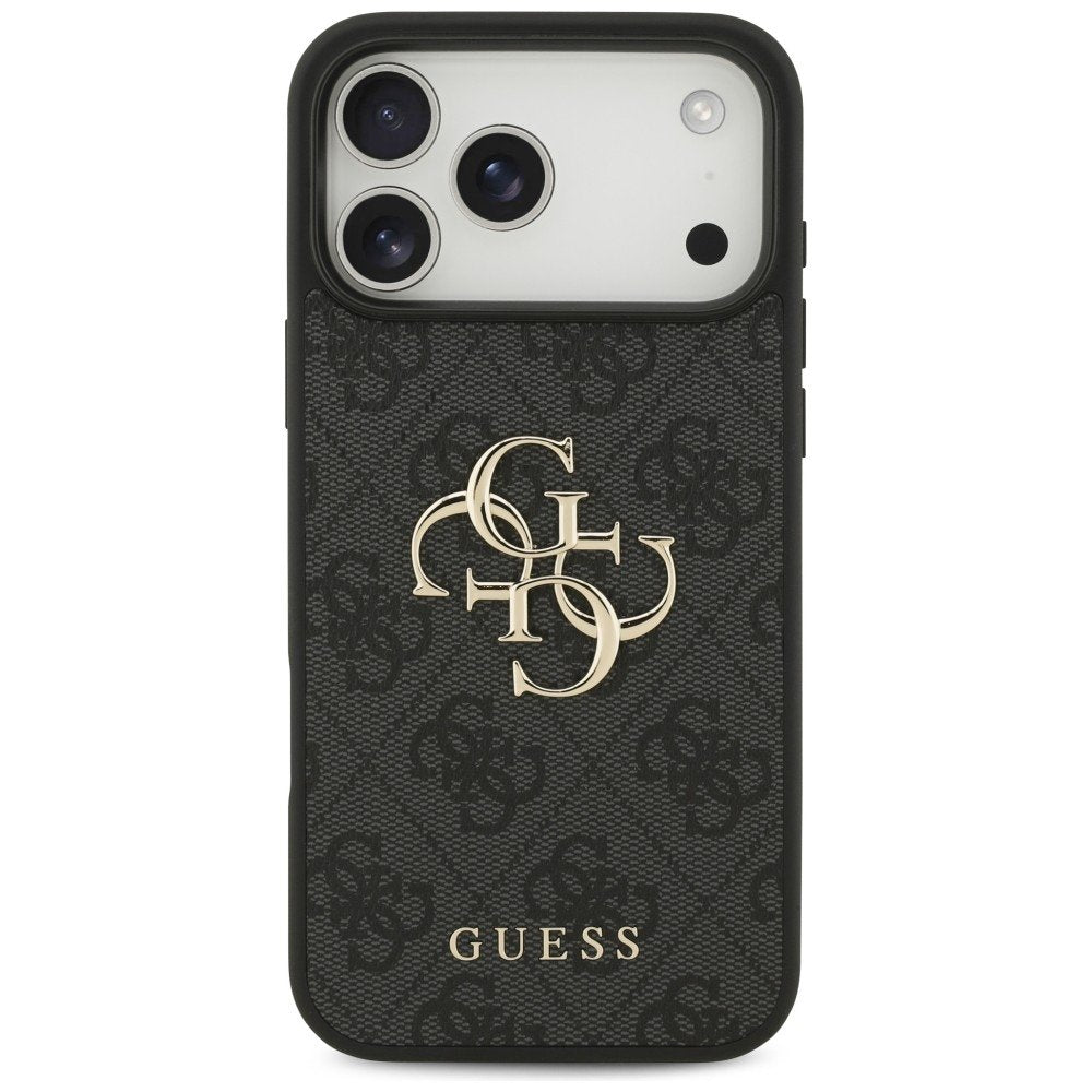 Guess 4G Big Logo vāciņš iPhone 18 Pro Max / iPhone 17 Pro Max, melns