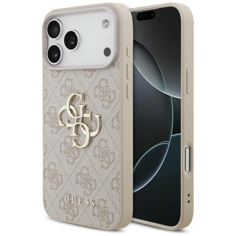 „Guess“ 4G Big Logo apvalks iPhone 18 Pro Max / iPhone 17 Pro Max, rozā krāsā