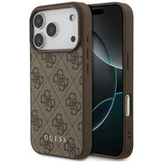 „Guess“ 4G Classic apvalks iPhone 18 Pro / iPhone 17 Pro, brūns