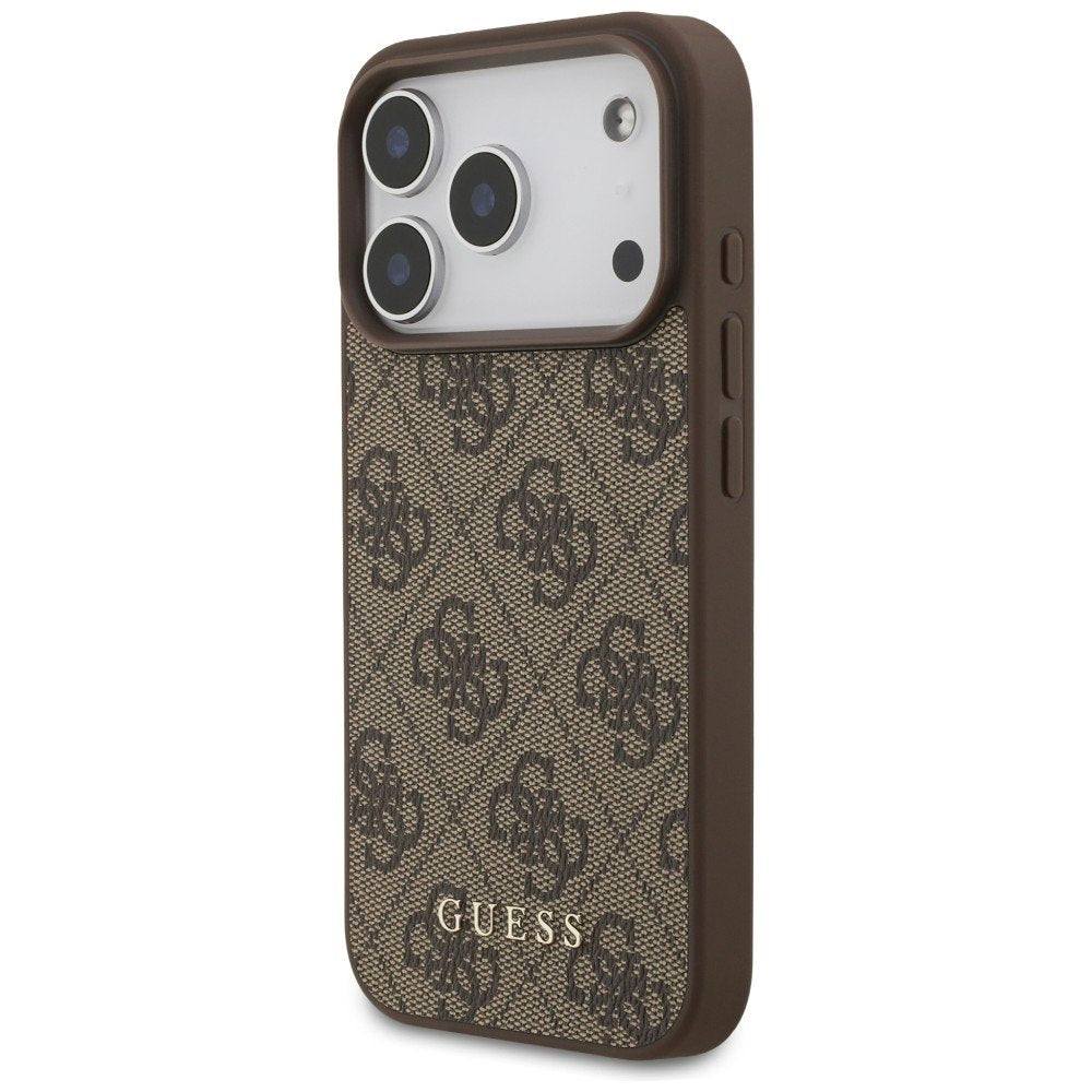 „Guess“ 4G Classic apvalks iPhone 18 Pro / iPhone 17 Pro, brūns