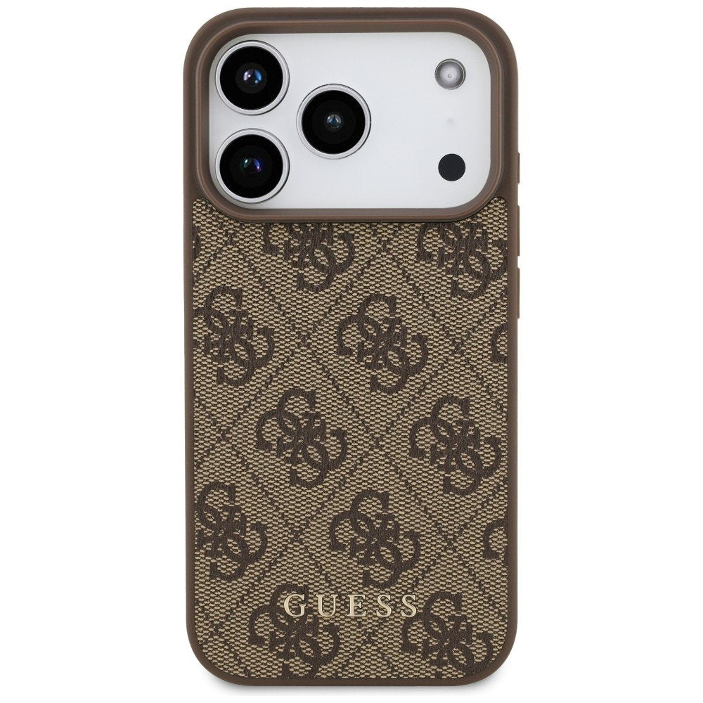 „Guess“ 4G Classic apvalks iPhone 18 Pro / iPhone 17 Pro, brūns
