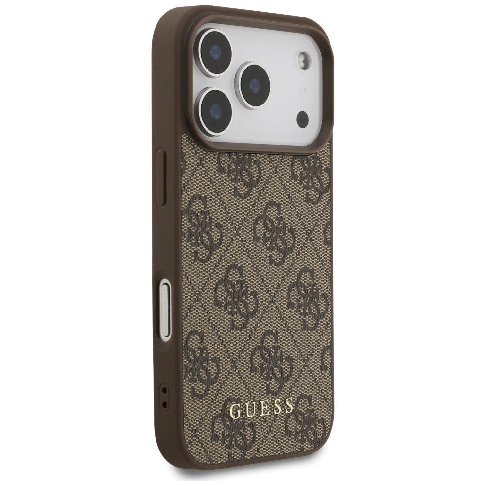 „Guess“ 4G Classic apvalks iPhone 18 Pro / iPhone 17 Pro, brūns