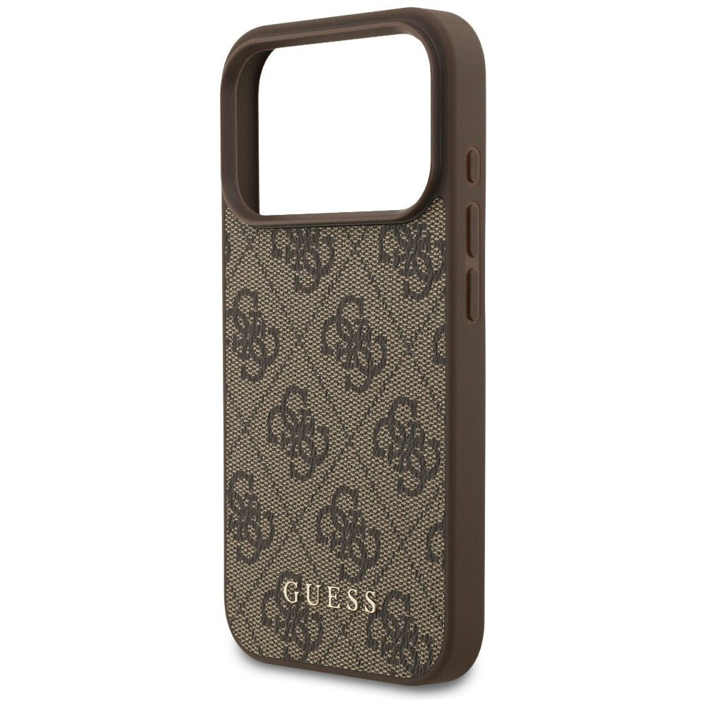 „Guess“ 4G Classic apvalks iPhone 18 Pro / iPhone 17 Pro, brūns