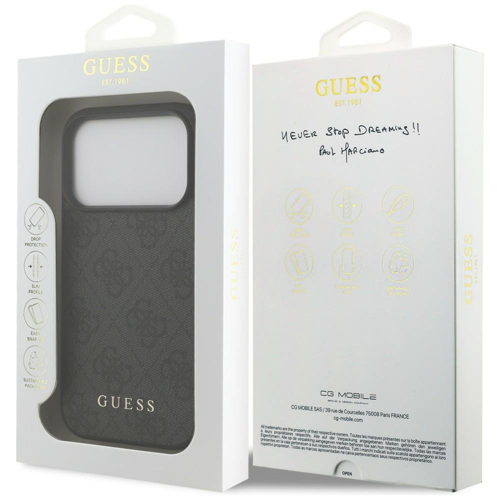„Guess“ 4G Classic vāciņš iPhone 18 Pro / iPhone 17 Pro, melns