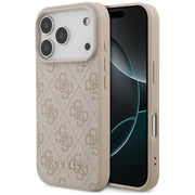 „Guess“ 4G Classic apvalks iPhone 18 Pro / iPhone 17 Pro, rozā krāsā