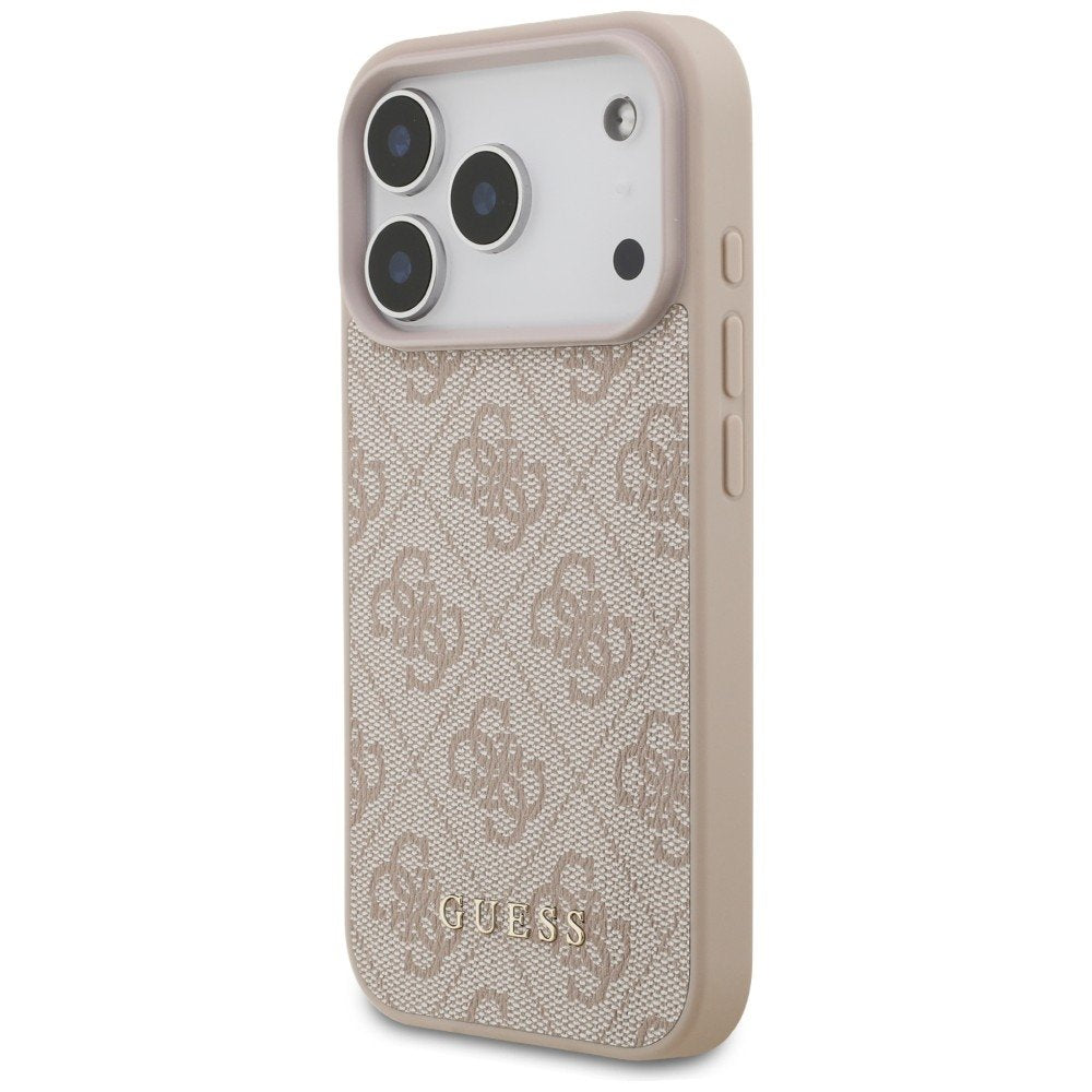 „Guess“ 4G Classic apvalks iPhone 18 Pro / iPhone 17 Pro, rozā krāsā