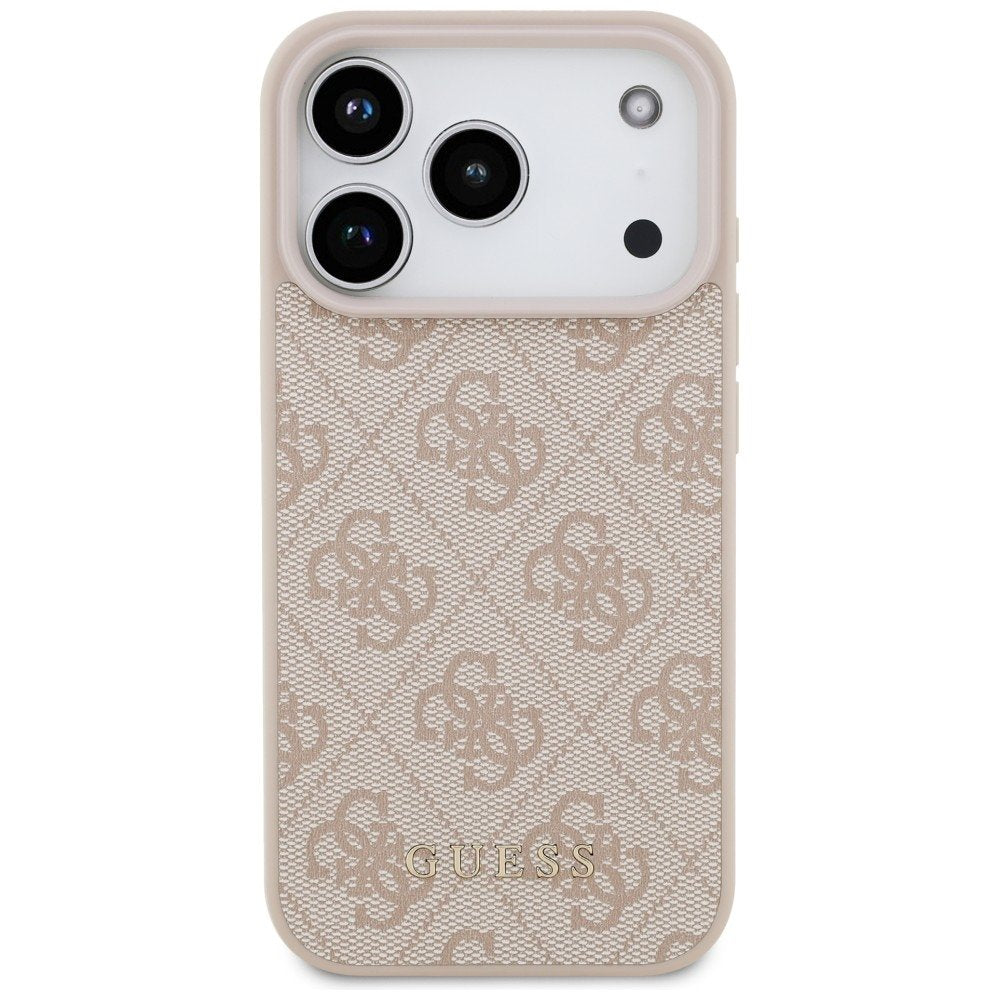 „Guess“ 4G Classic apvalks iPhone 18 Pro / iPhone 17 Pro, rozā krāsā