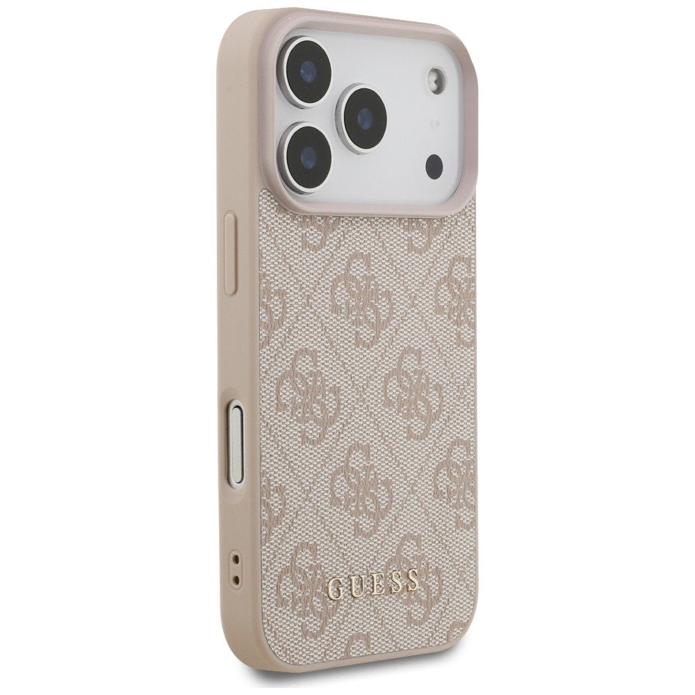 „Guess“ 4G Classic apvalks iPhone 18 Pro / iPhone 17 Pro, rozā krāsā