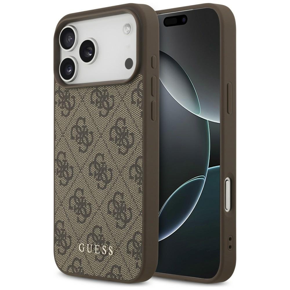 „Guess“ 4G Classic apvalks iPhone 18 Pro Max / iPhone 17 Pro Max, brūns