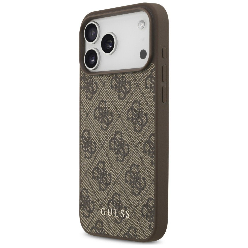 „Guess“ 4G Classic apvalks iPhone 18 Pro Max / iPhone 17 Pro Max, brūns