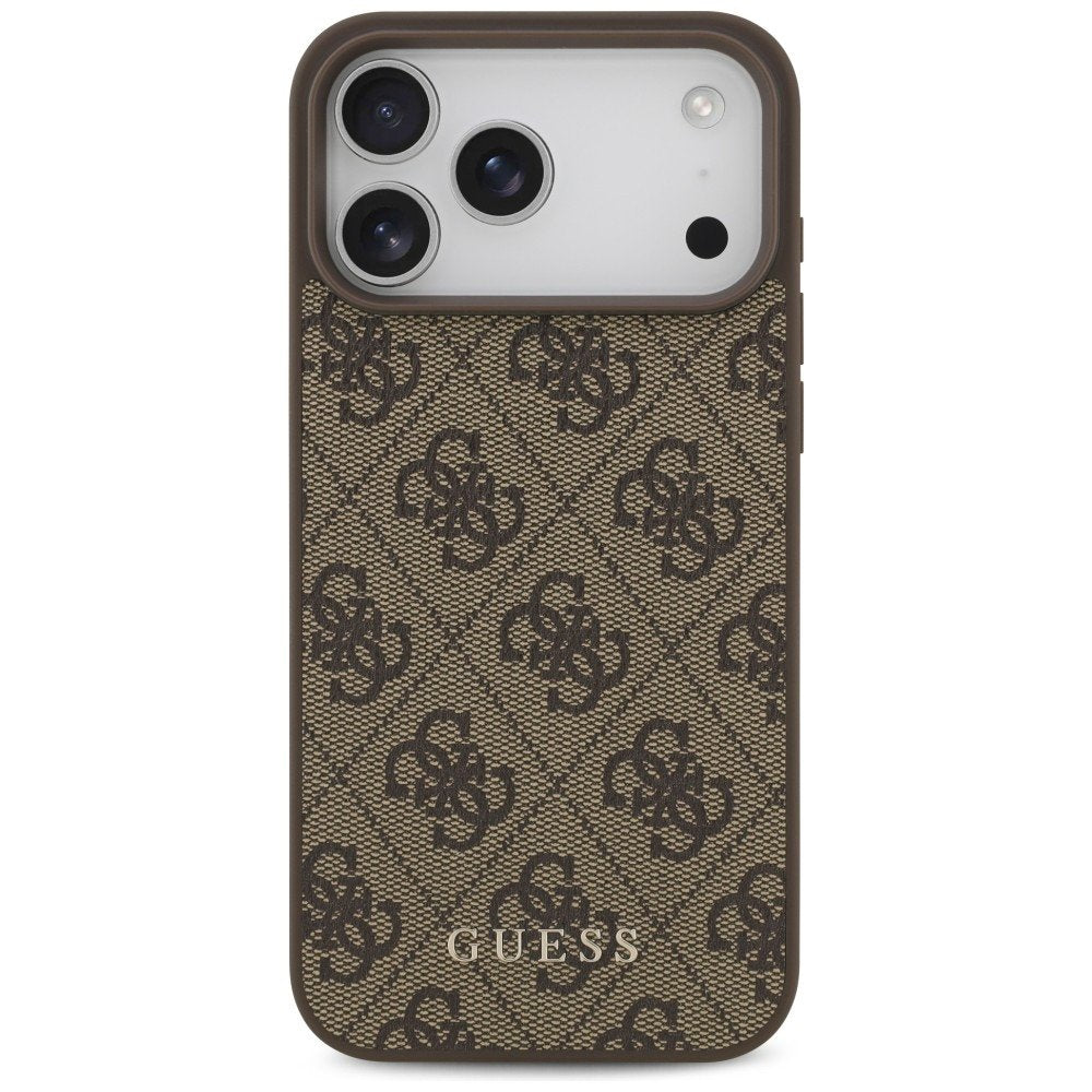 „Guess“ 4G Classic apvalks iPhone 18 Pro Max / iPhone 17 Pro Max, brūns