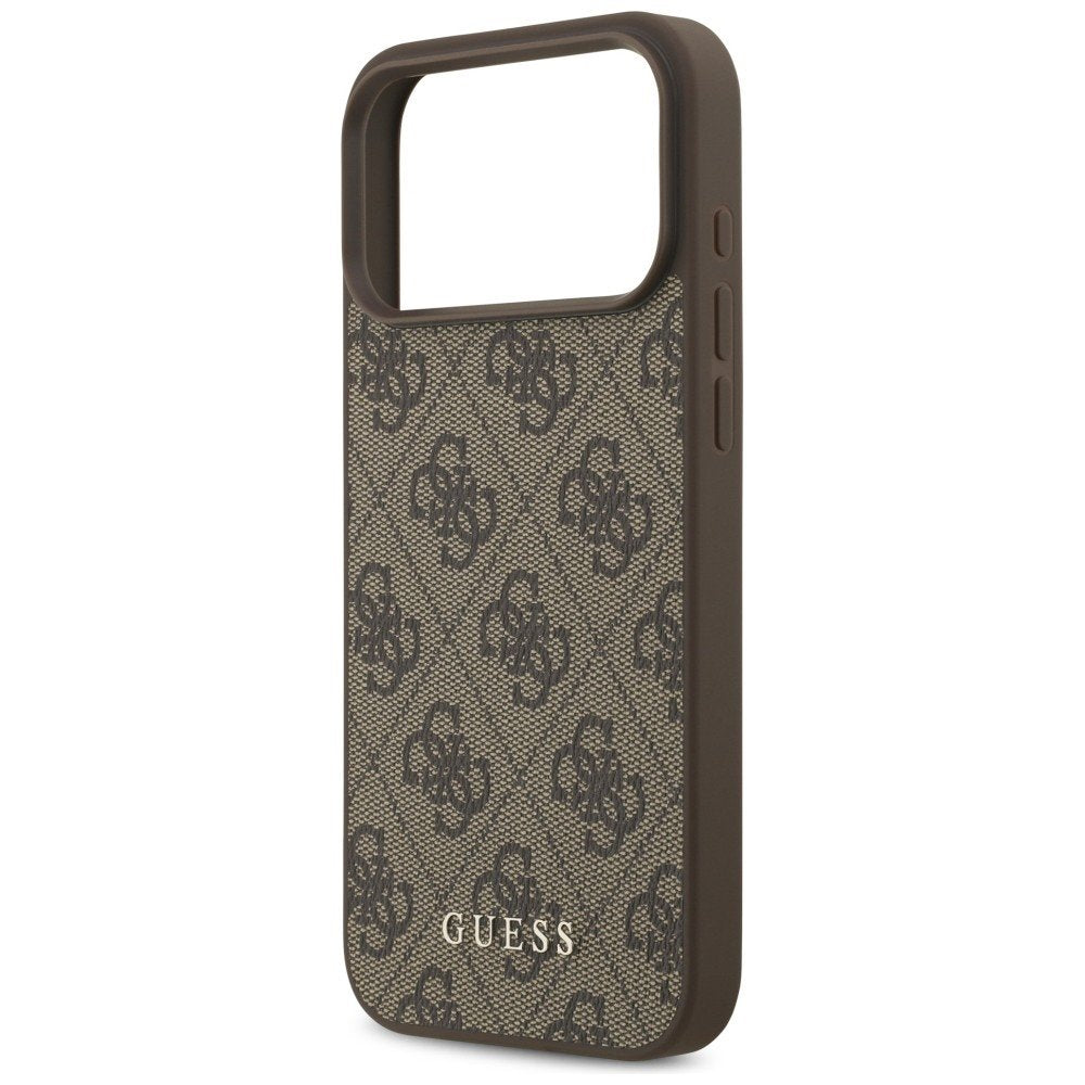 „Guess“ 4G Classic apvalks iPhone 18 Pro Max / iPhone 17 Pro Max, brūns