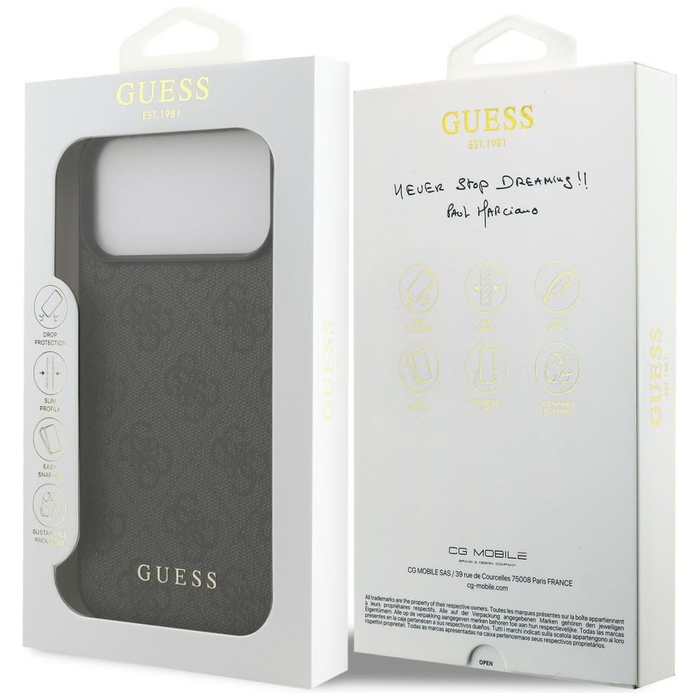 „Guess“ 4G Classic aizsargapvalks iPhone 18 Pro Max / iPhone 17 Pro Max, melns