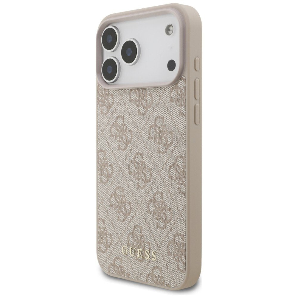 „Guess“ 4G Classic vāciņš iPhone 18 Pro Max / iPhone 17 Pro Max, rozā krāsā