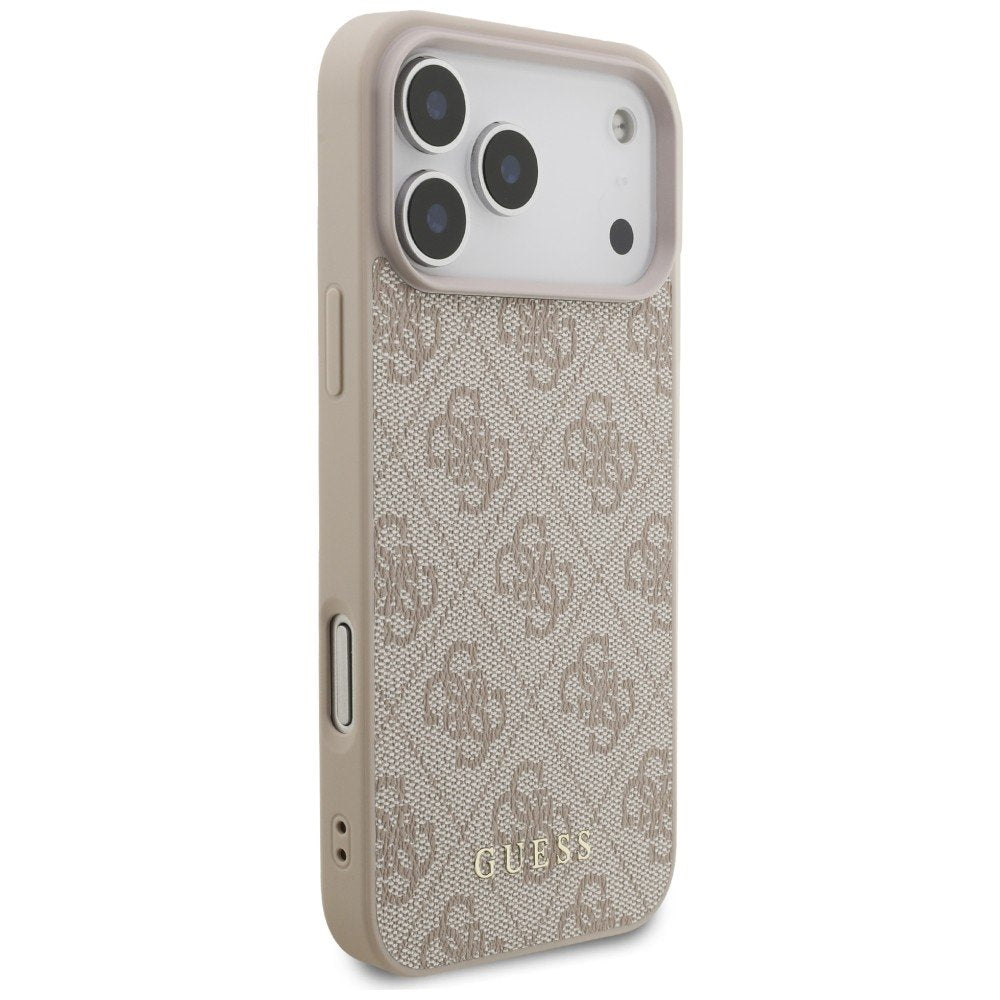 „Guess“ 4G Classic vāciņš iPhone 18 Pro Max / iPhone 17 Pro Max, rozā krāsā