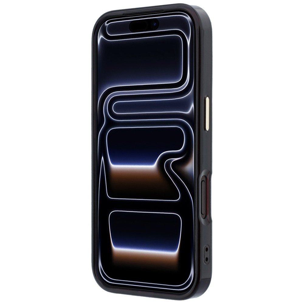 „Guess IML Ring Stand 360 Script Metal Logo MagSafe“ apvalks iPhone 18 Pro Max / 17 Pro Max, bordo krāsā