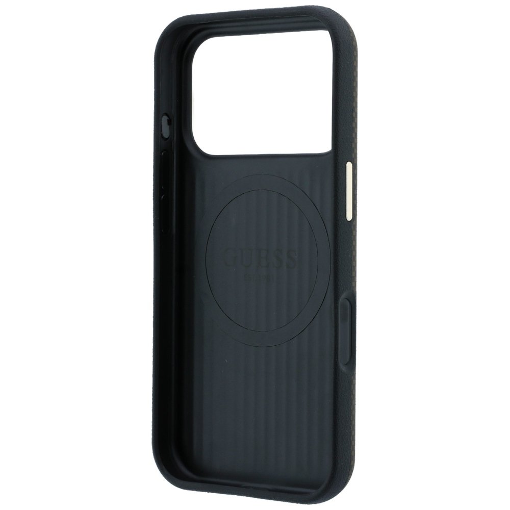 „Guess“ Kevlar Triangle Logo MagSafe apvalks iPhone 18 Pro / 17 Pro, brūns