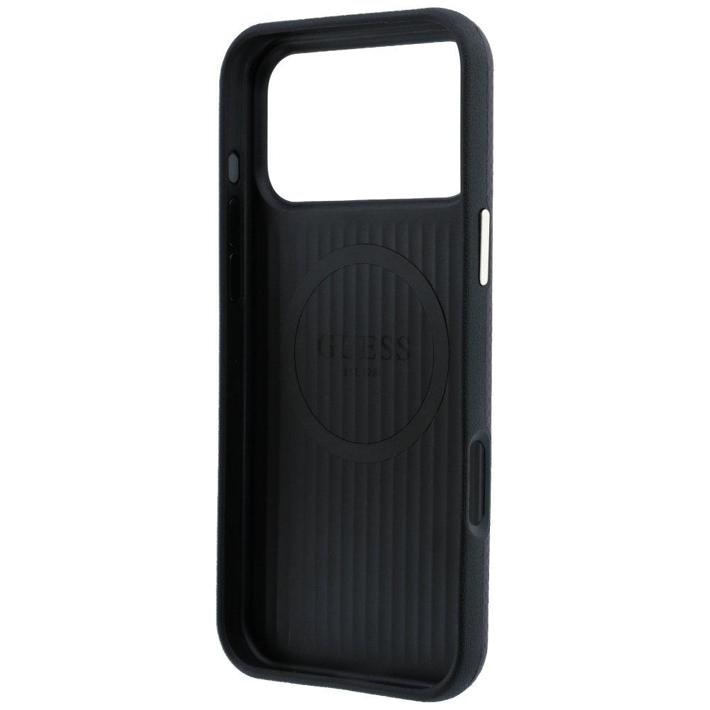 „Guess“ Kevlar Triangle Logo MagSafe apvalks iPhone 18 Pro Max / 17 Pro Max, bordo krāsā