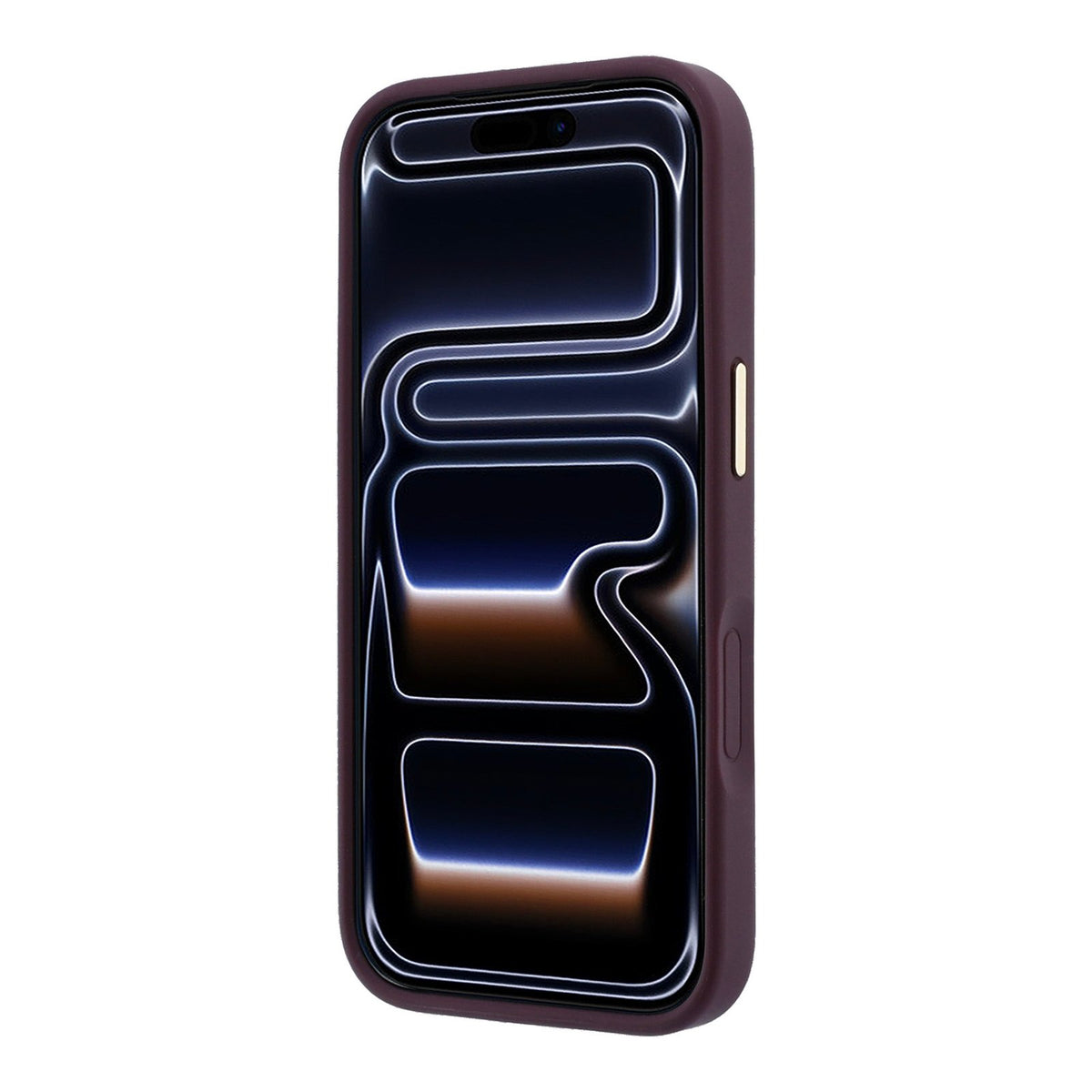 „Guess Peony 4G“ apvalks ar nelielu logotipu un MagSafe funkciju iPhone 18 Pro / 17 Pro, bordo krāsā