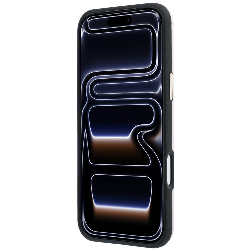 „Guess“ perforēts 4G zelta logotipa „Magsafe“ apvalks iPhone 18 Pro / 17 Pro, rozā krāsā