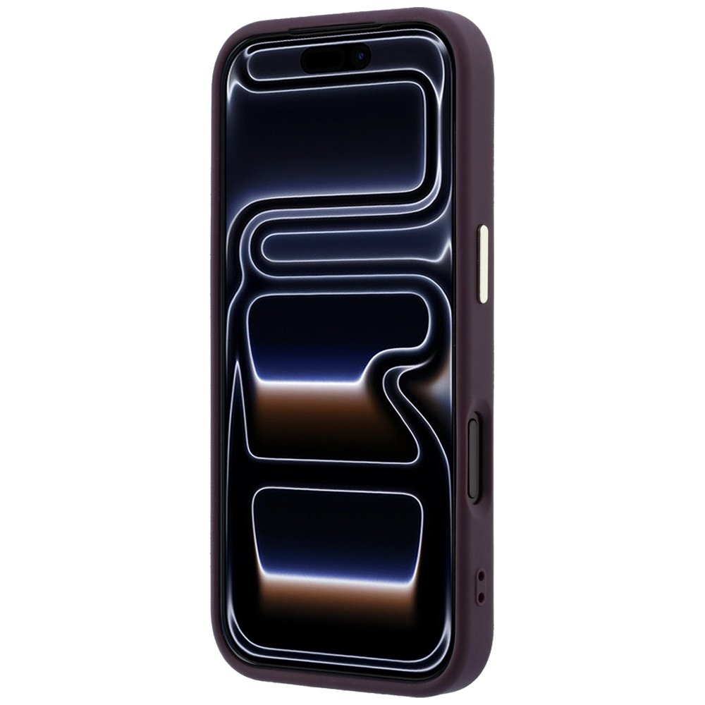 „Guess“ „Saffiano Small 4G“ un „Classic Logo MagSafe“ apvalks iPhone 18 Pro / 17 Pro, bordo krāsā