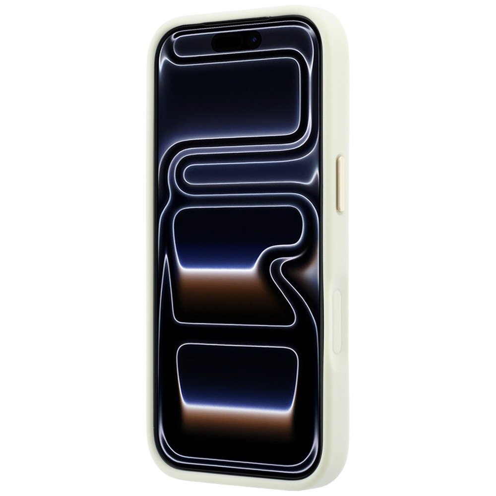 „Guess Stripe Peony 4G Logo MagSafe“ apvalks iPhone 18 Pro Max / 17 Pro Max, smilškrāsā