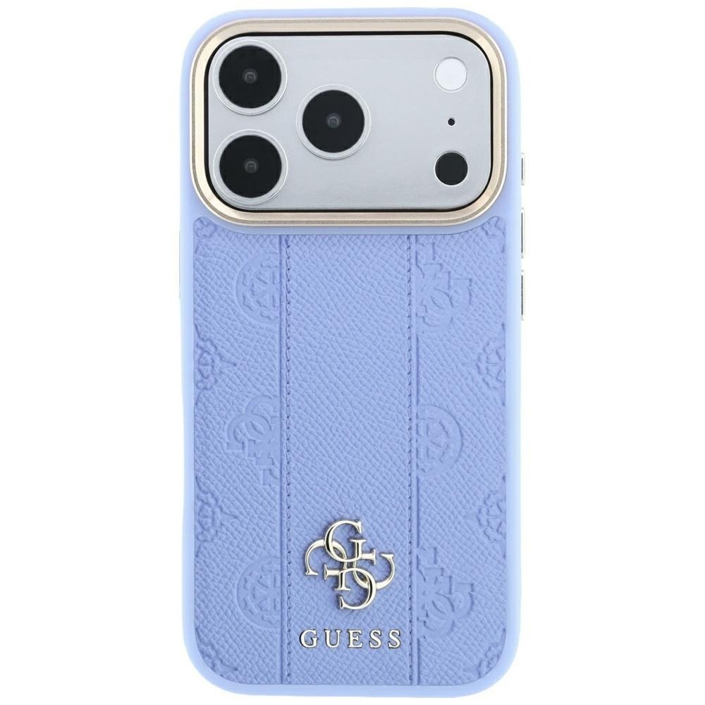 „Guess Stripe Peony 4G Logo MagSafe“ apvalks iPhone 18 Pro Max / 17 Pro Max, zils