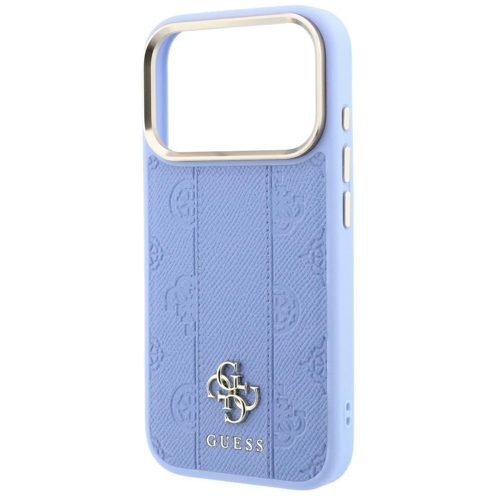 „Guess Stripe Peony 4G Logo MagSafe“ apvalks iPhone 18 Pro Max / 17 Pro Max, zils