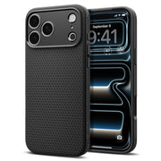 Spigen Liquid Air apvalks iPhone 17 Pro Max / 18 Pro Max, matēti melns