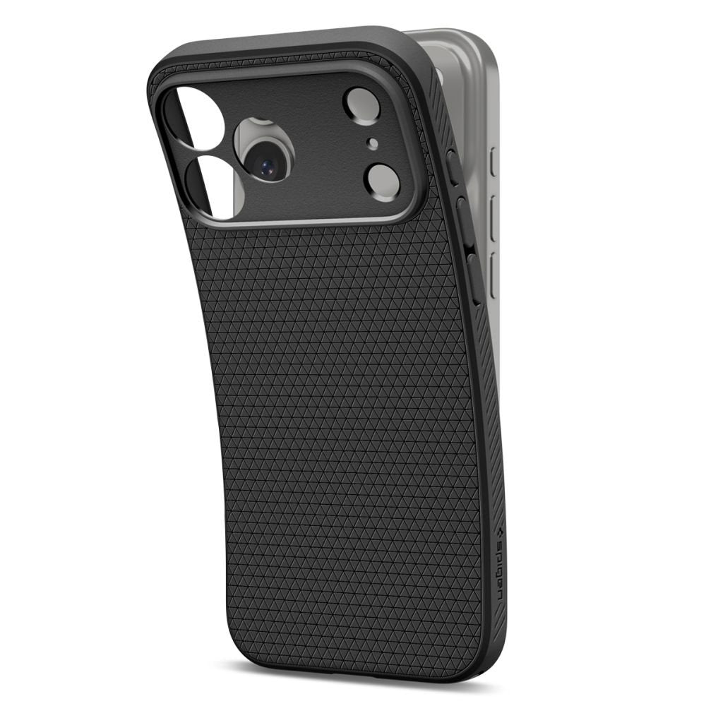 Spigen Liquid Air apvalks iPhone 17 Pro Max / 18 Pro Max, matēti melns