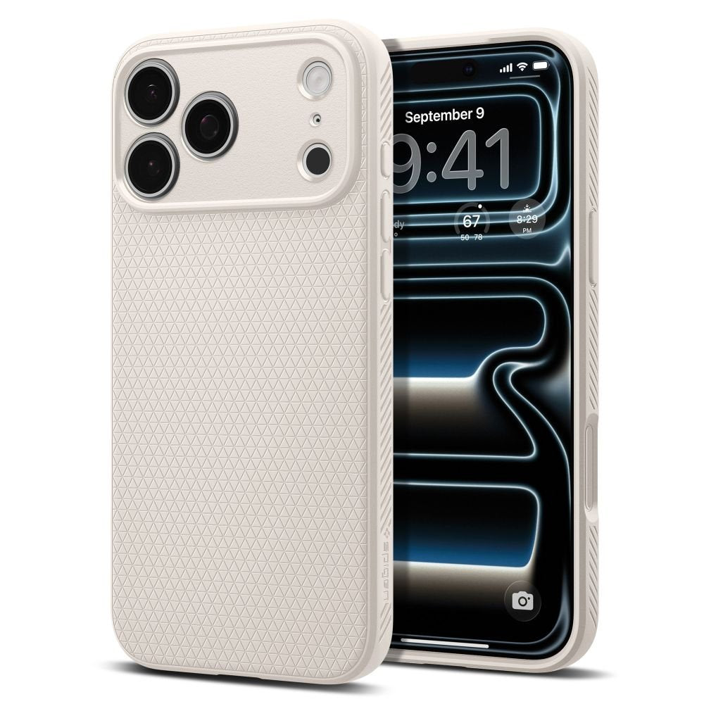 Spigen Liquid Air apvalks iPhone 17 Pro Max / 18 Pro Max titāna krāsā