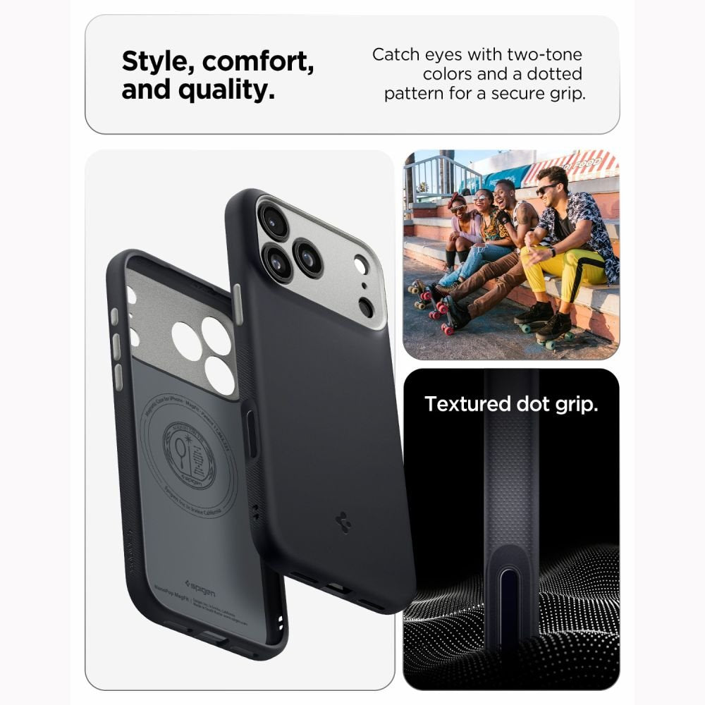 Spigen Nano Pop Magsafe apvalks iPhone 17 Pro / 18 Pro, melns