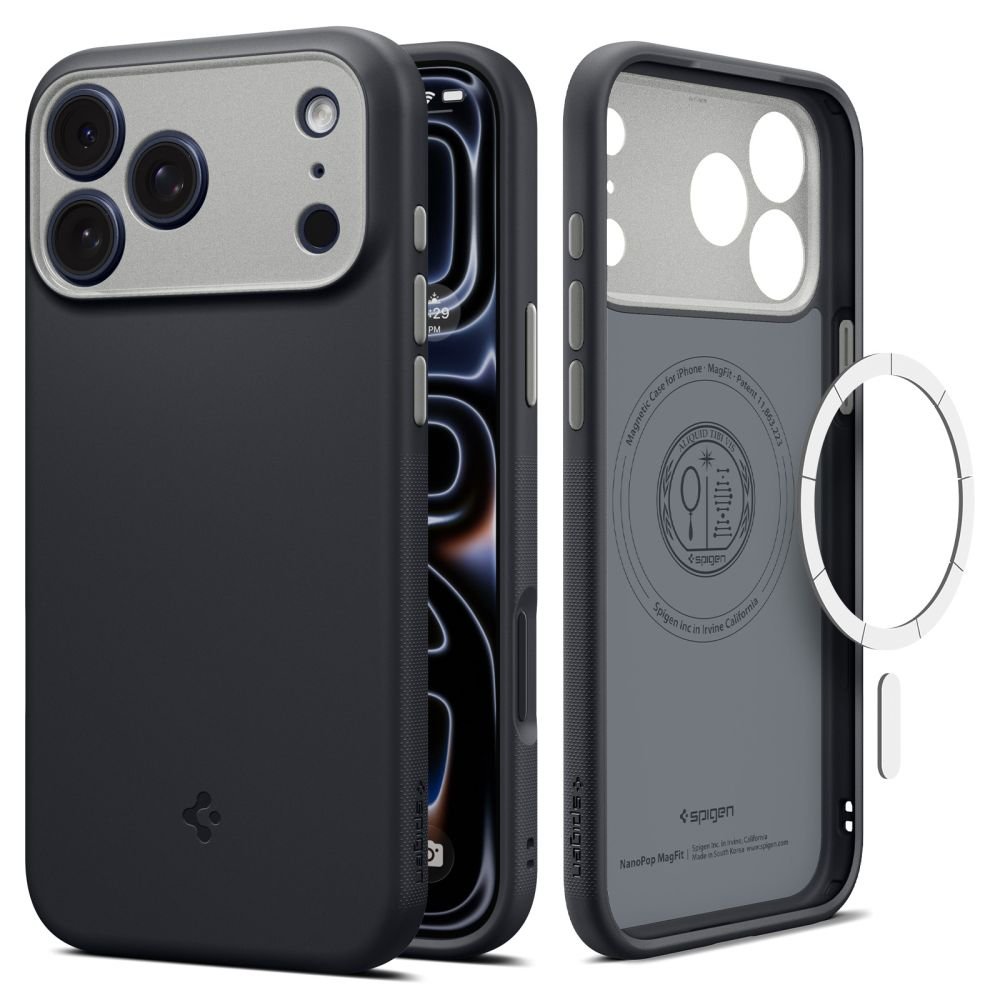 Spigen Nano Pop Magsafe apvalks iPhone 17 Pro Max / 18 Pro Max, melns