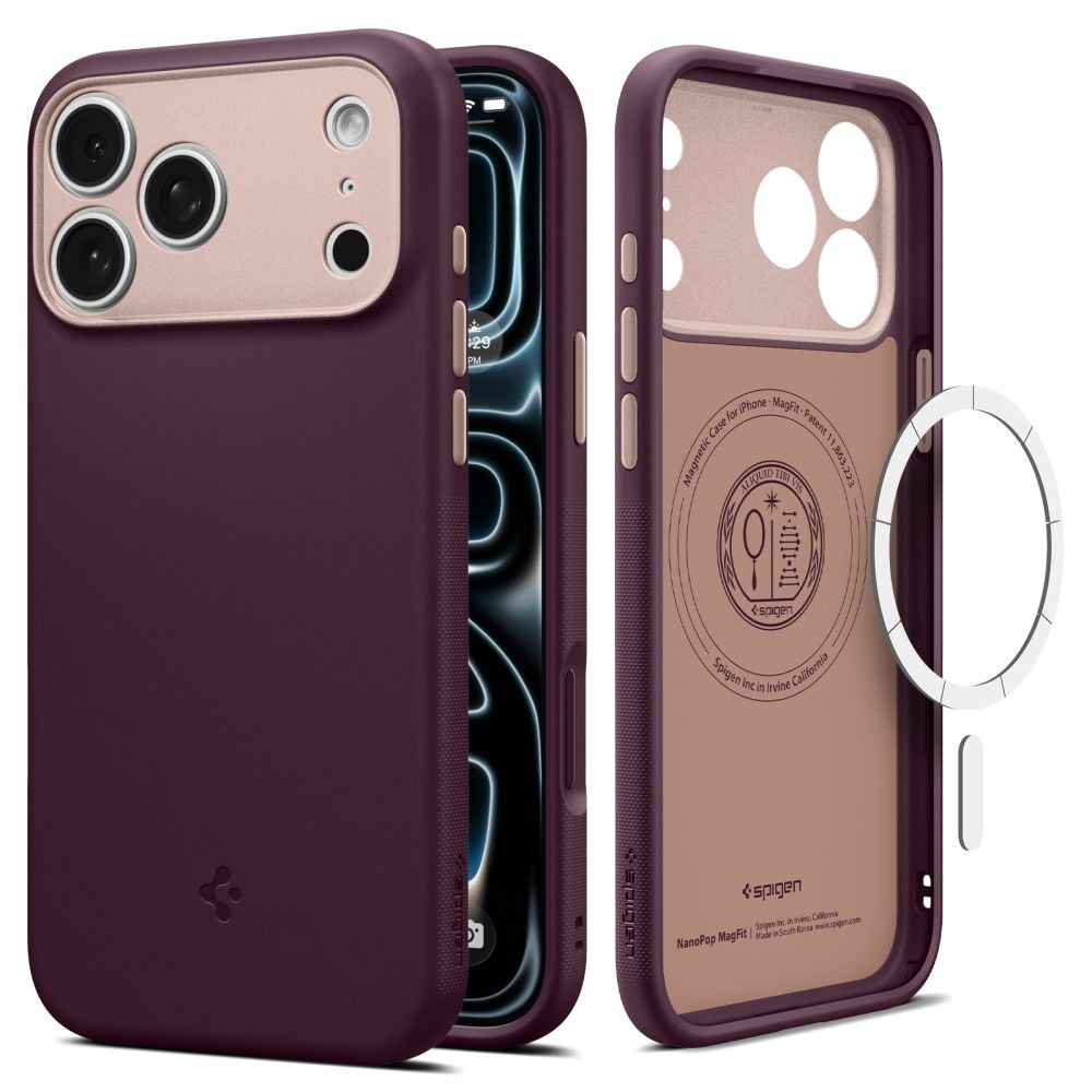 Spigen Nano Pop Magsafe apvalks iPhone 17 Pro Max / 18 Pro Max, bordo krāsā