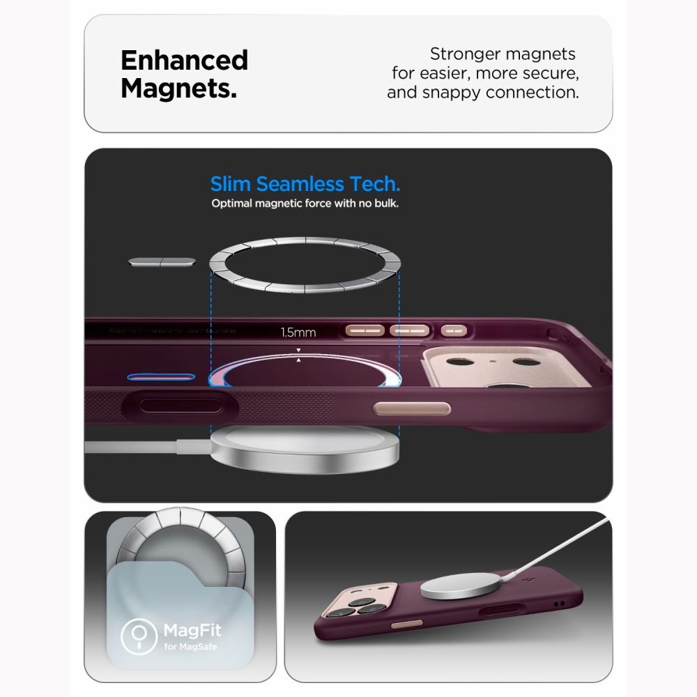 Spigen Nano Pop Magsafe apvalks iPhone 17 Pro Max / 18 Pro Max, bordo krāsā