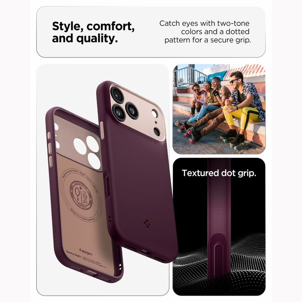 Spigen Nano Pop Magsafe apvalks iPhone 17 Pro Max / 18 Pro Max, bordo krāsā