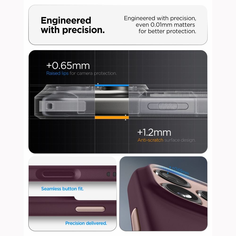 Spigen Nano Pop Magsafe apvalks iPhone 17 Pro Max / 18 Pro Max, bordo krāsā