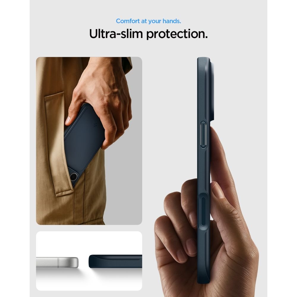 Spigen Thin Fit Magsafe apvalks iPhone 17 Pro Max / 18 Pro Max, zils
