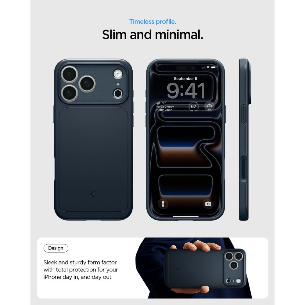 Spigen Thin Fit Magsafe apvalks iPhone 17 Pro Max / 18 Pro Max, zils