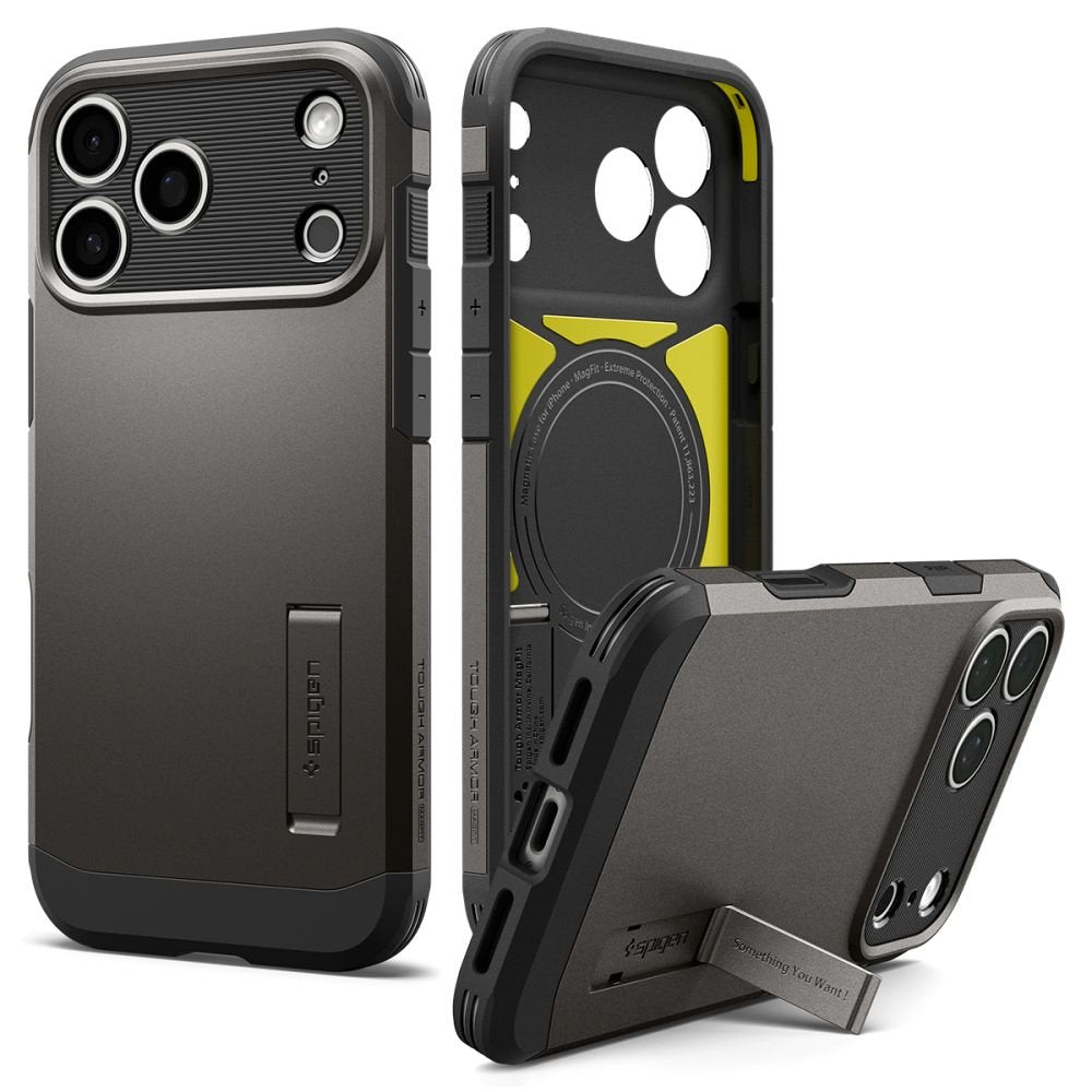 Spigen Tough Armor T Magsafe apvalks iPhone 17 Pro / 18 Pro (grafīta krāsā)