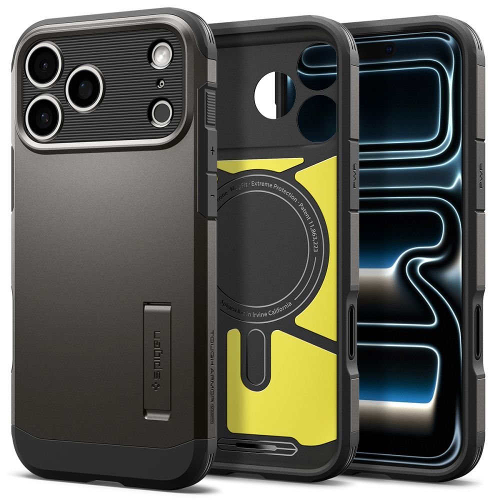 Spigen Tough Armor T Magsafe apvalks iPhone 17 Pro Max / 18 Pro Max, grafīta krāsā