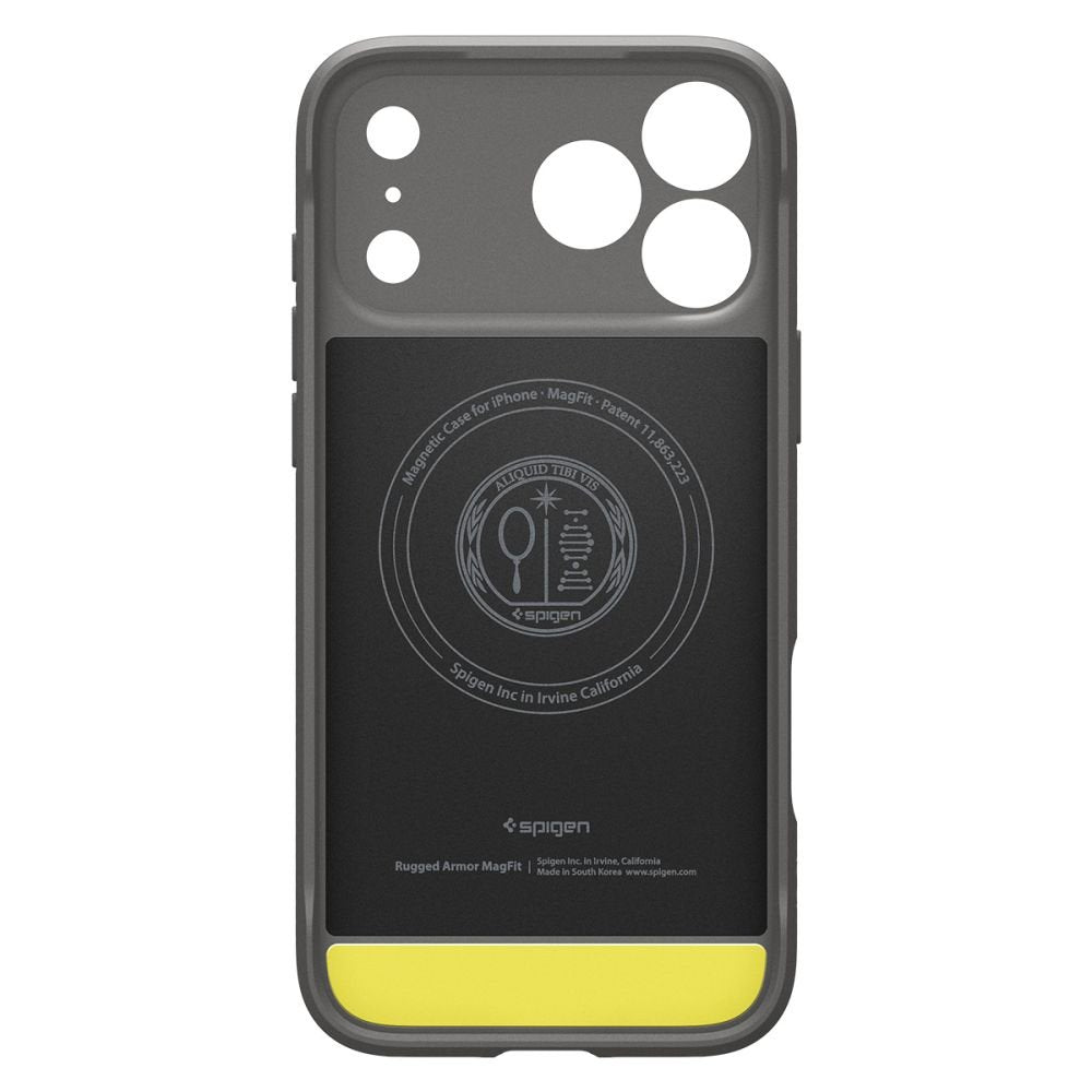Spigen Rugged Armor MagSafe apvalks iPhone 17 Pro / 18 Pro, pelēks