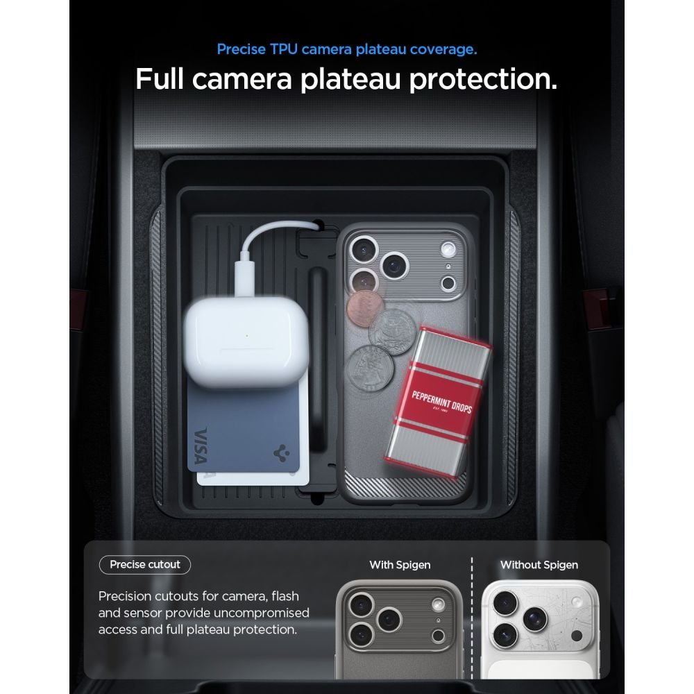 Spigen Rugged Armor MagSafe apvalks iPhone 17 Pro / 18 Pro, pelēks